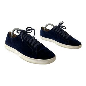 Cole Haan Womens Size 9 Blue Velvet Lace Up Sneakers